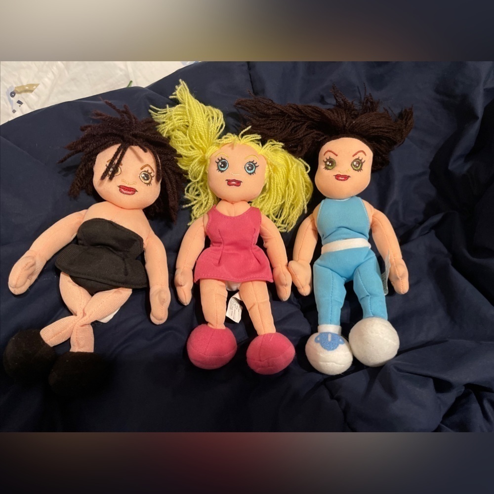 Set of Three Spice Girls Bean Bag Dolls